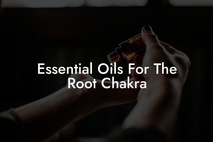 Essential Oils For The Root Chakra Oshu Artisan Essential Oils