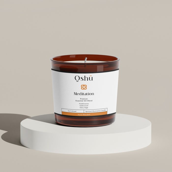 meditation oshu essential oils candle 1