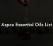 Aspca Essential Oils List