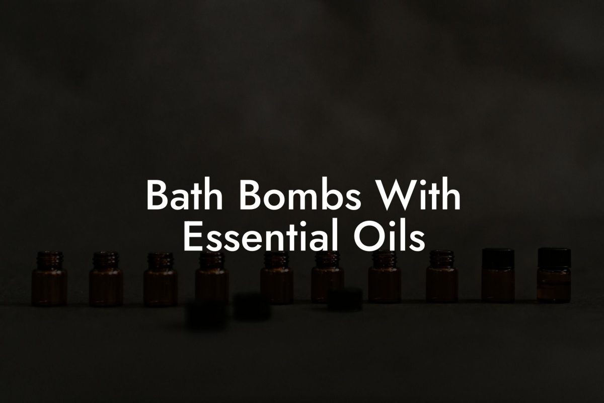 Bath Bombs With Essential Oils