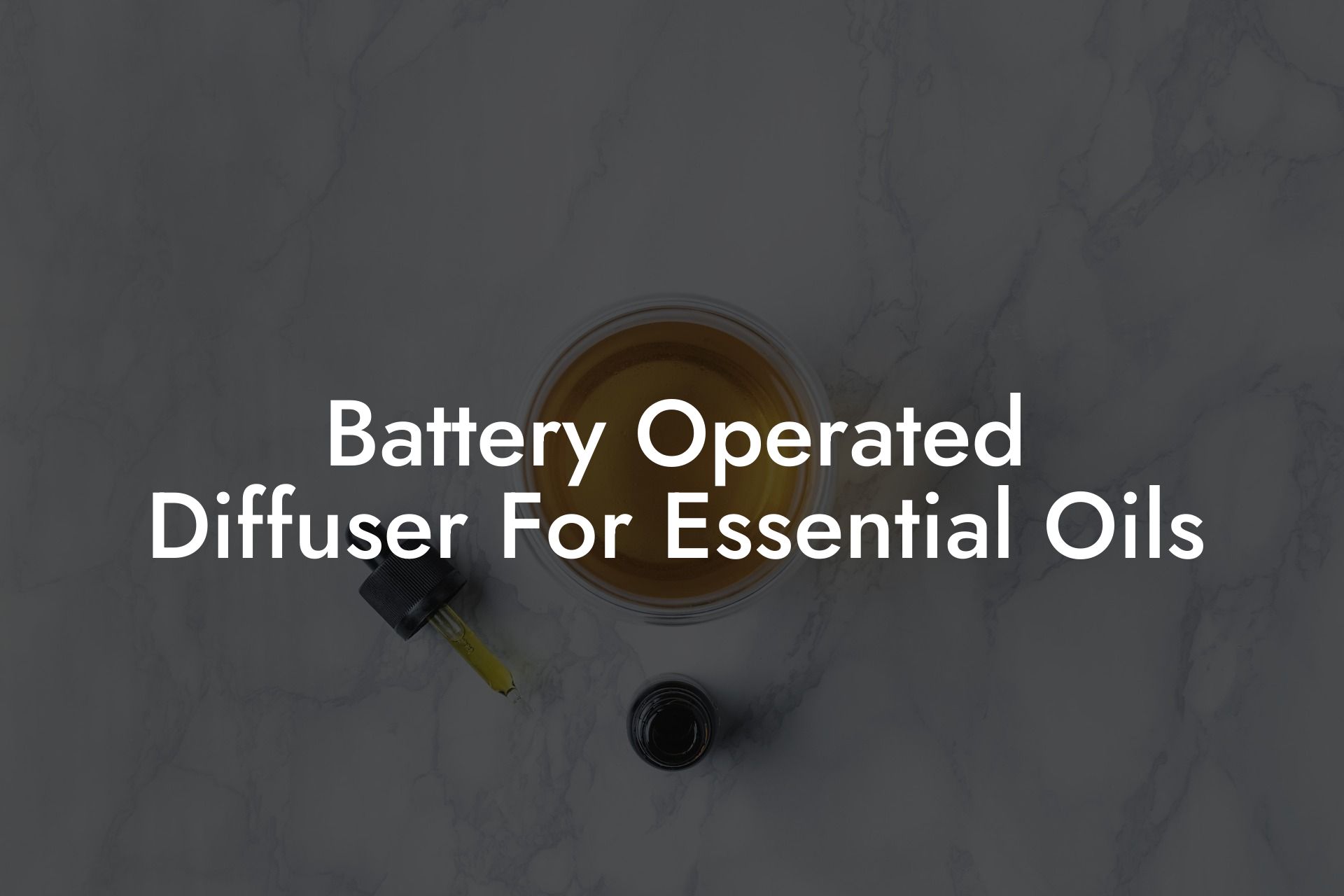 Battery Operated Diffuser For Essential Oils