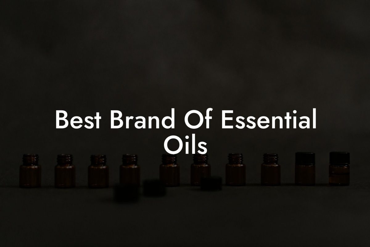 Best Brand Of Essential Oils