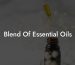 Blend Of Essential Oils