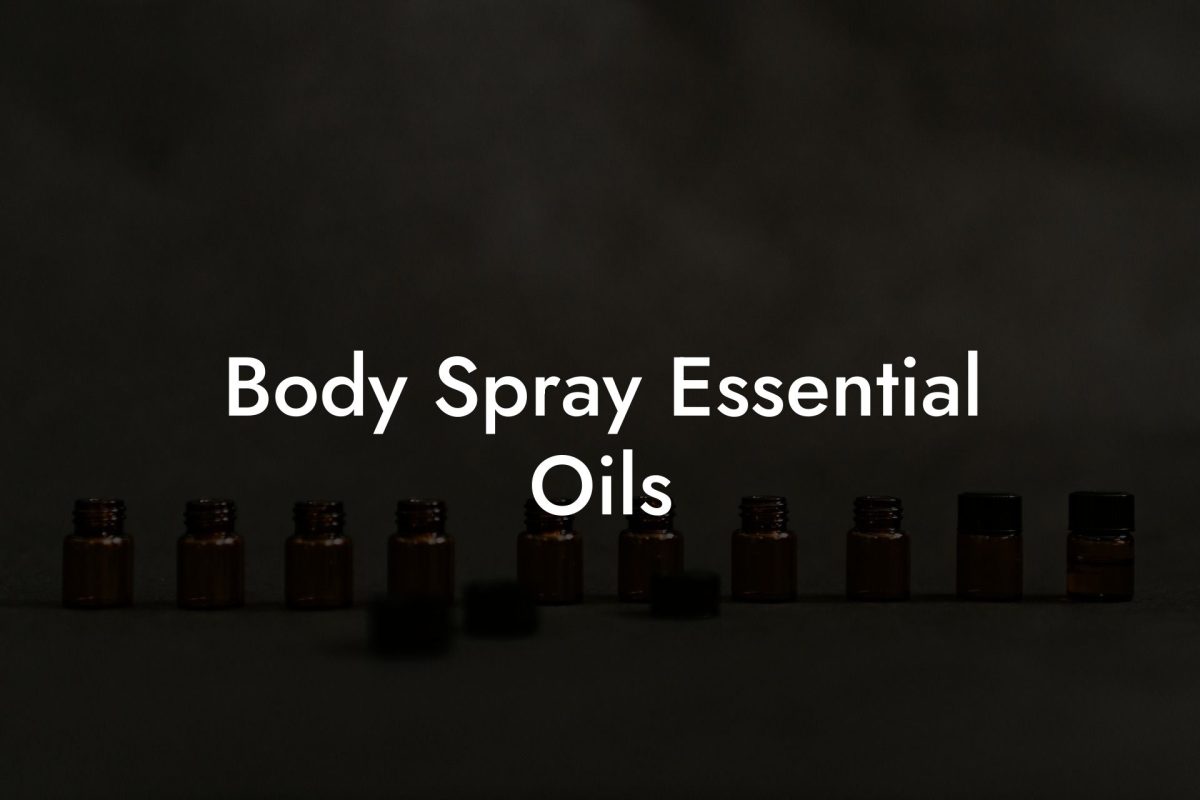 Body Spray Essential Oils