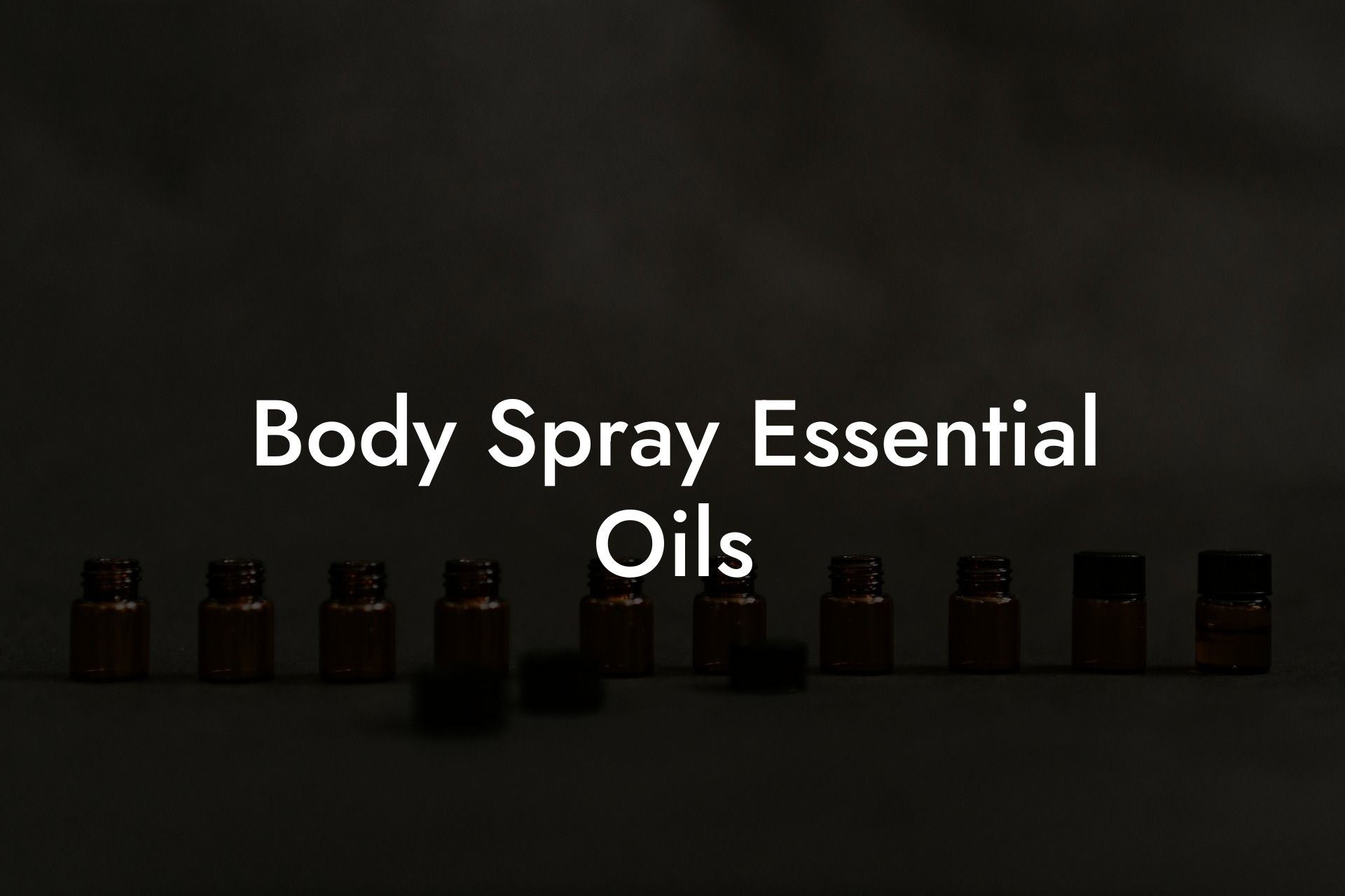 Body Spray Essential Oils