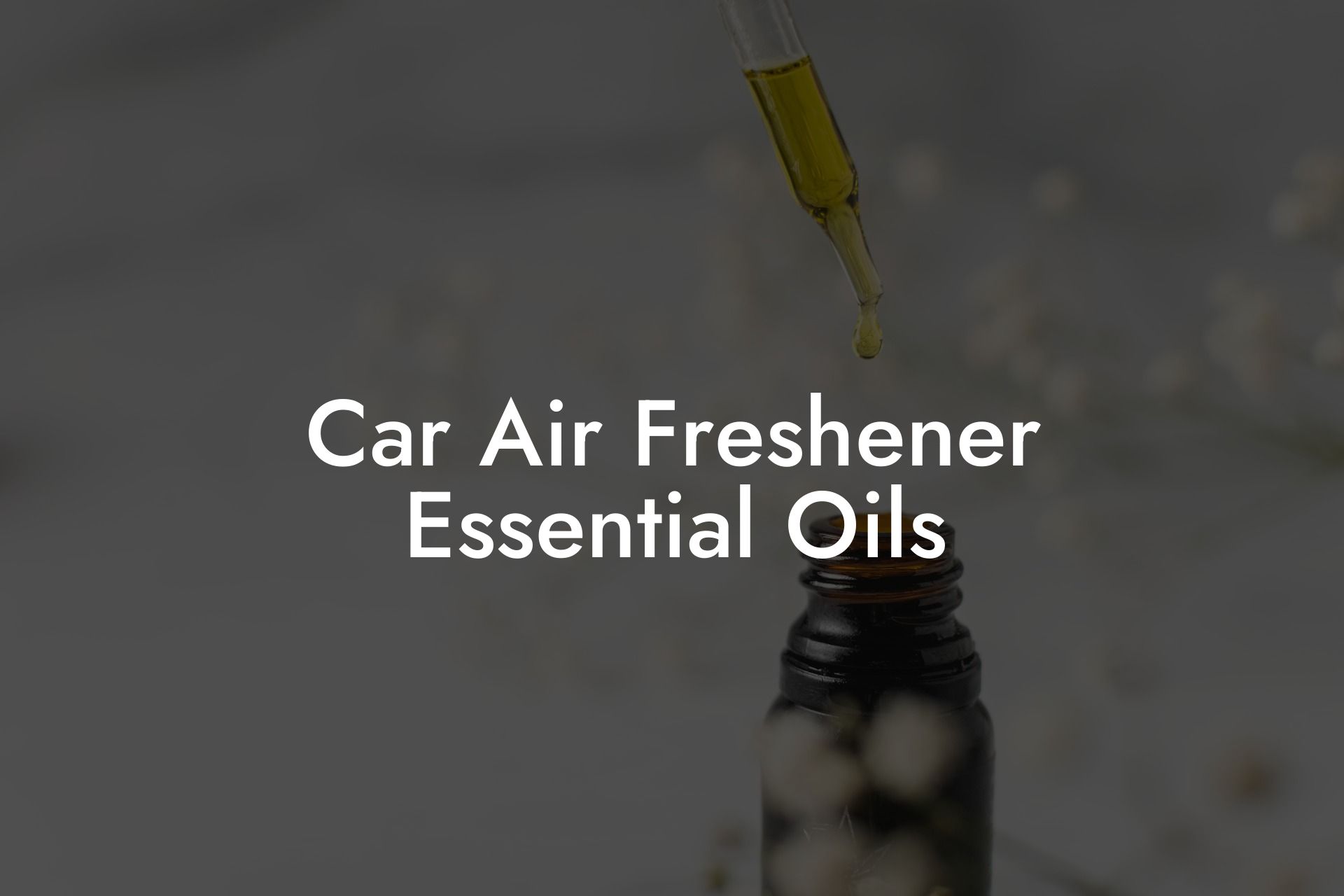 Car Air Freshener Essential Oils