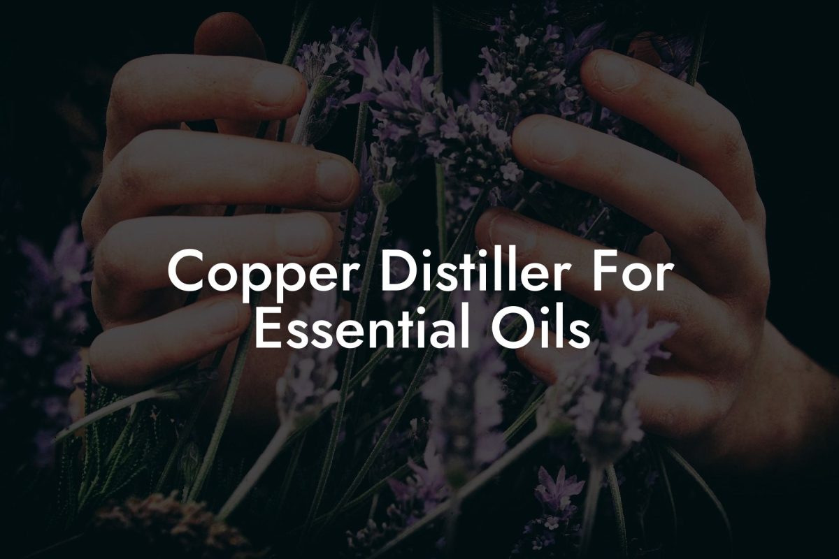 Copper Distiller For Essential Oils