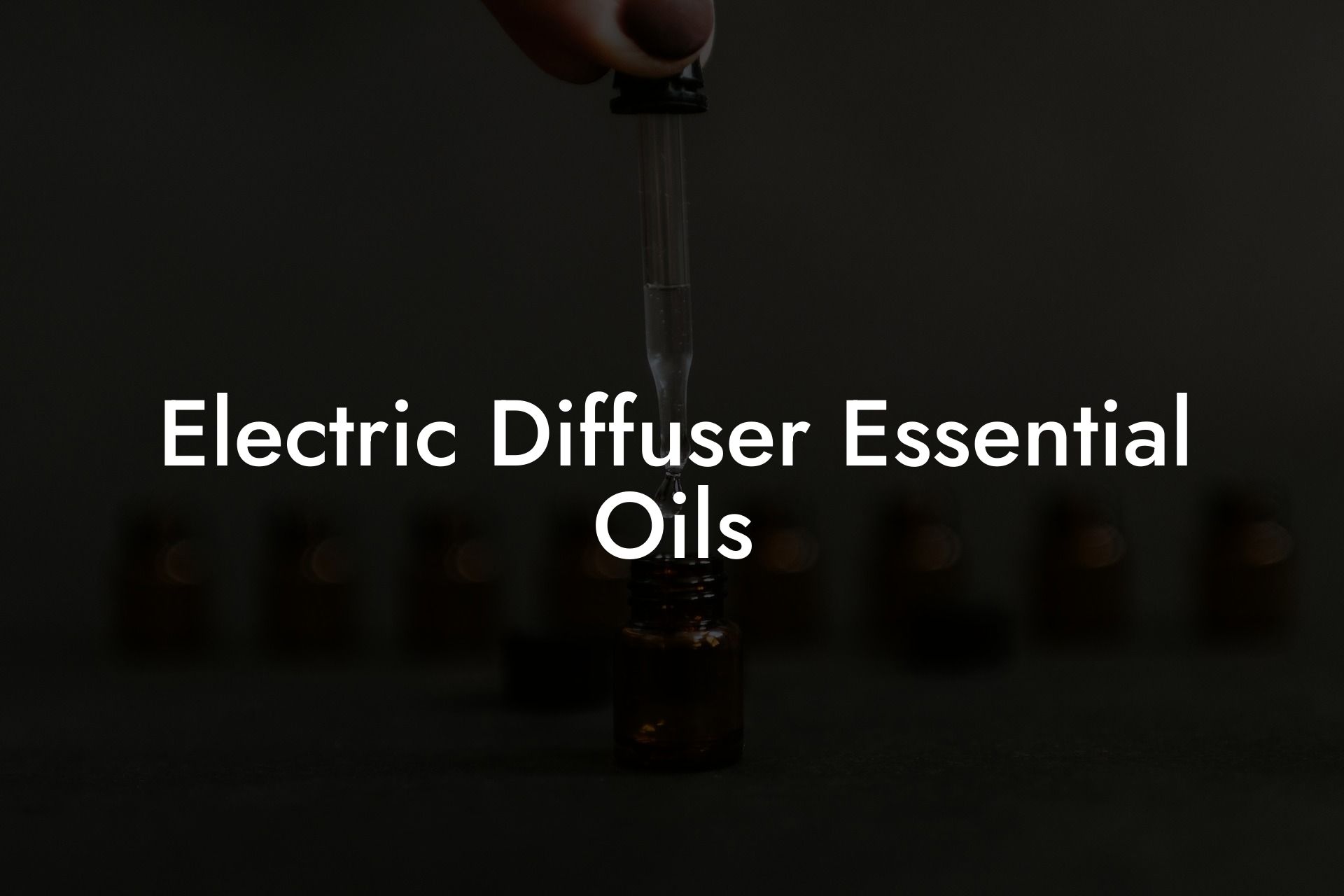 Electric Diffuser Essential Oils