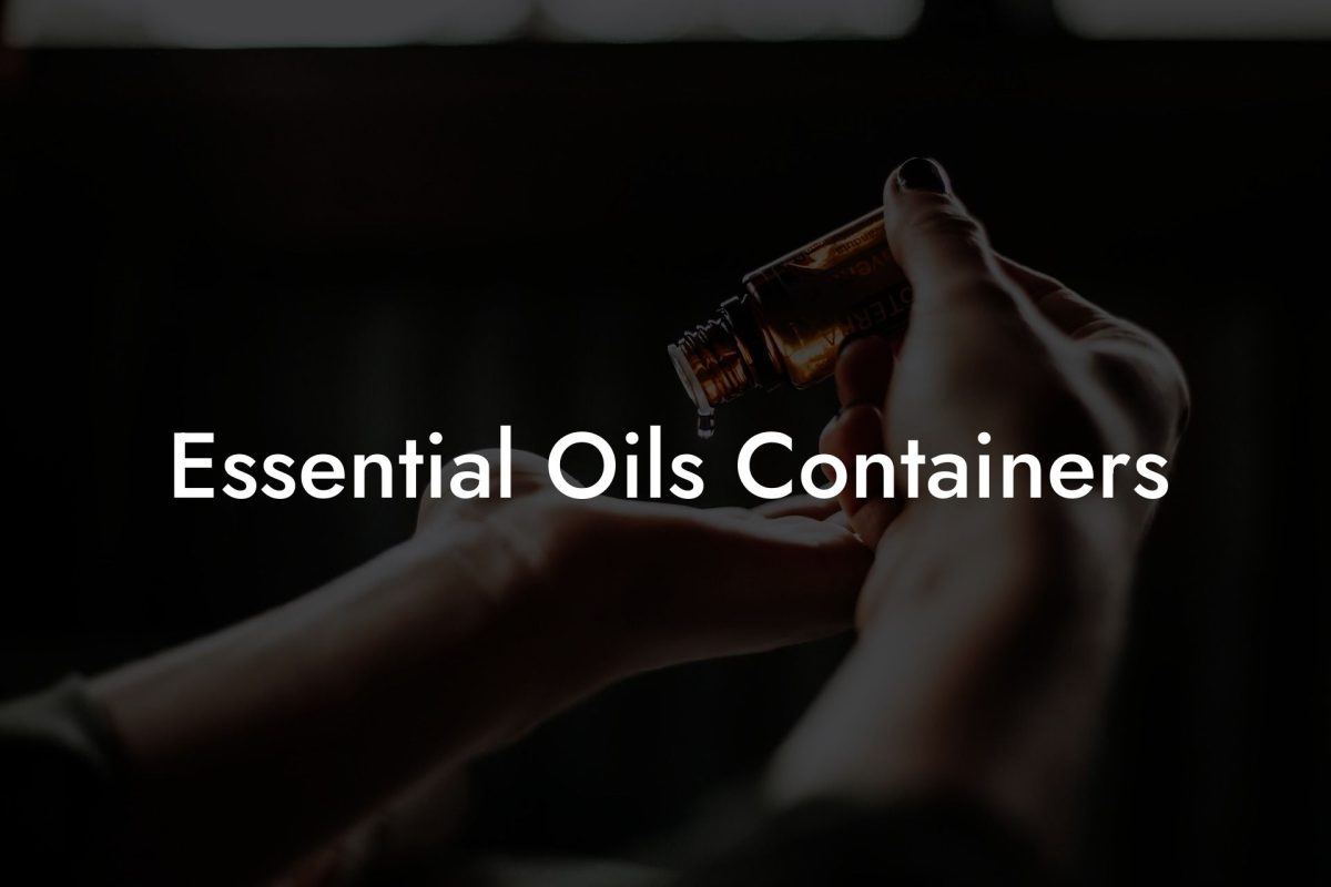 Essential Oils Containers