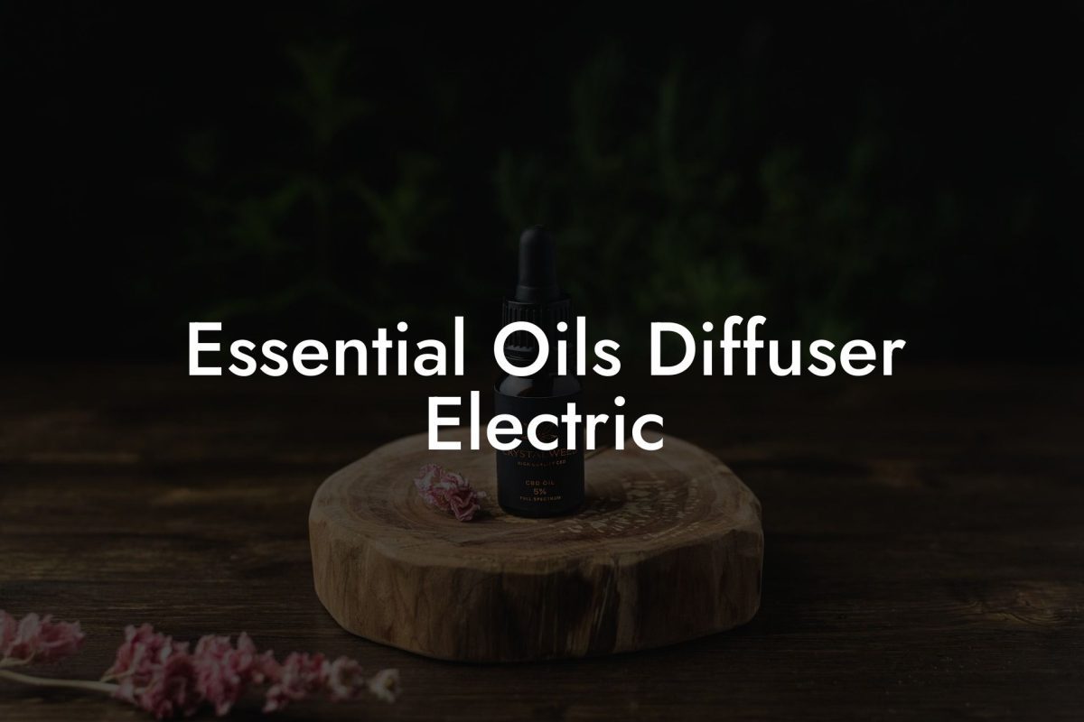 Essential Oils Diffuser Electric