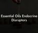 Essential Oils Endocrine Disruptors