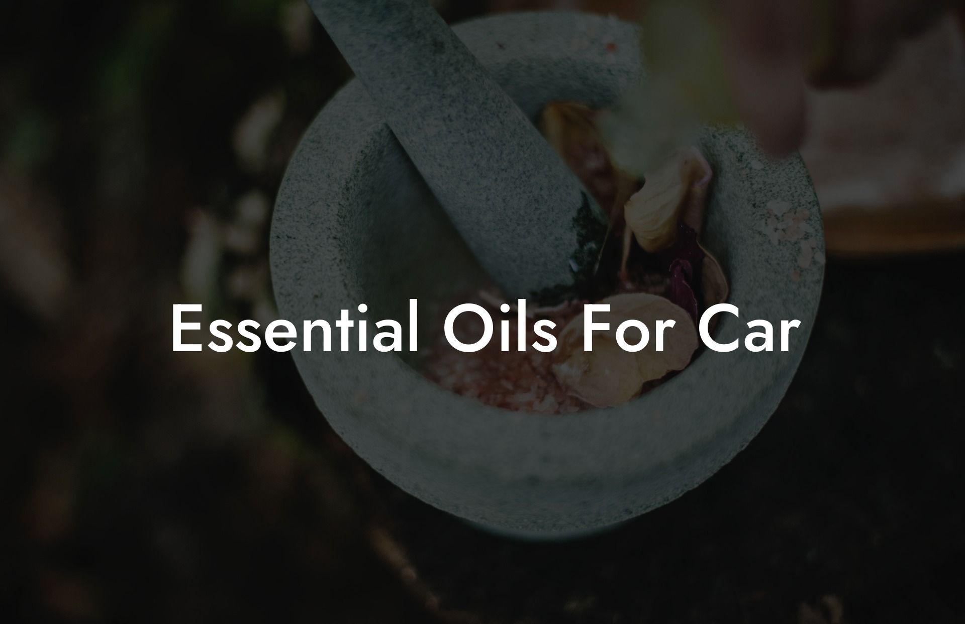 Essential Oils For Car