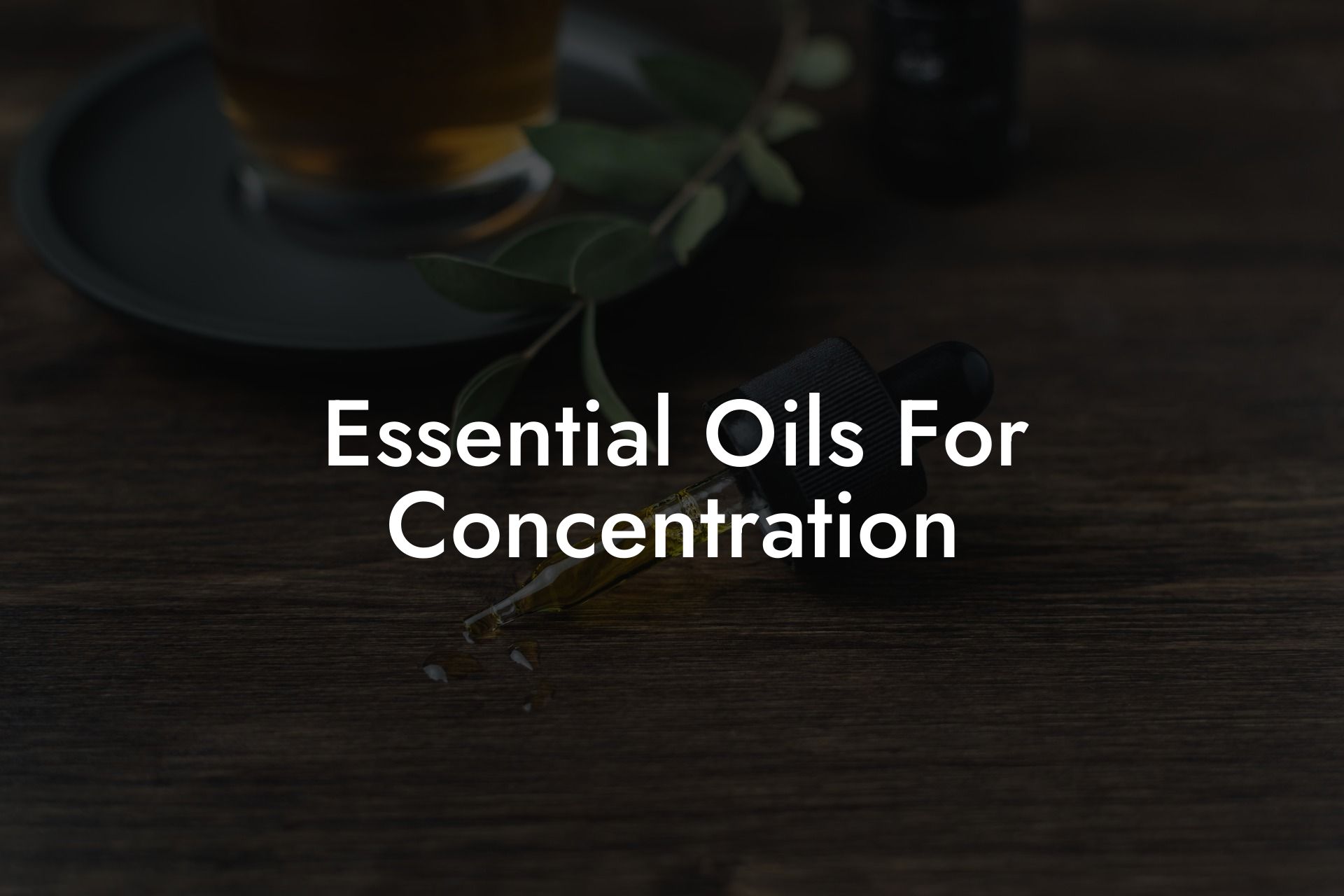 Essential Oils For Concentration