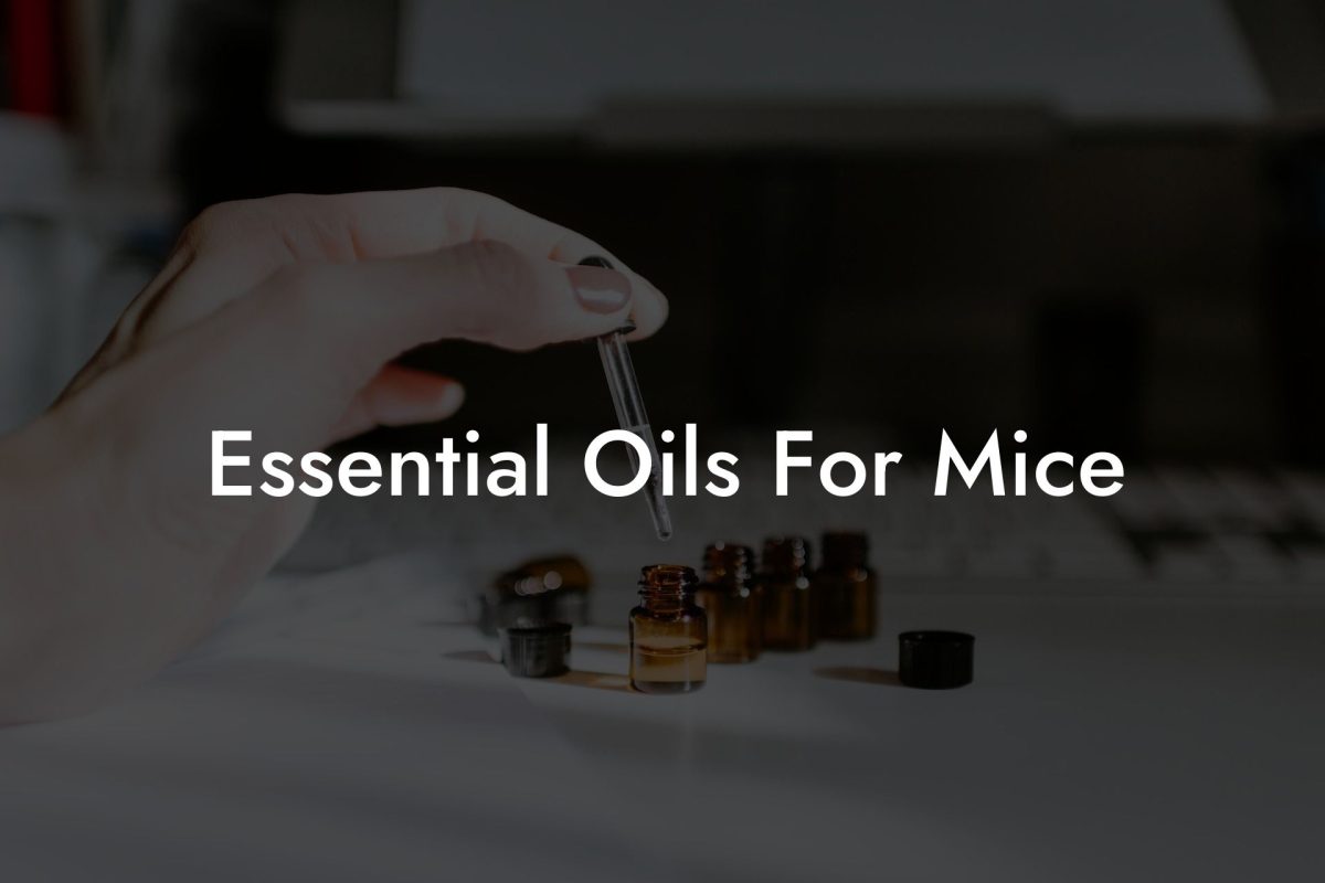 Essential Oils For Mice