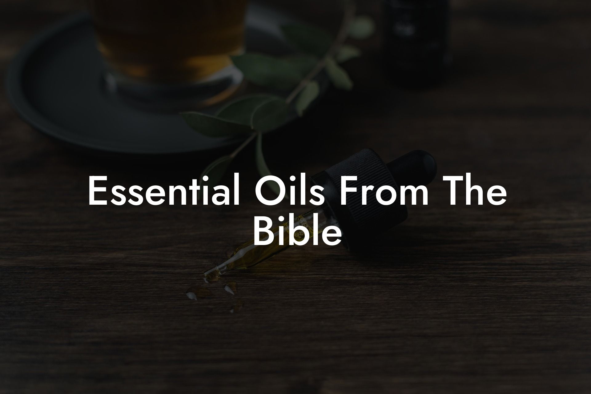 Essential Oils From The Bible
