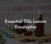 Essential Oils Lemon Eucalyptus