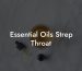 Essential Oils Strep Throat
