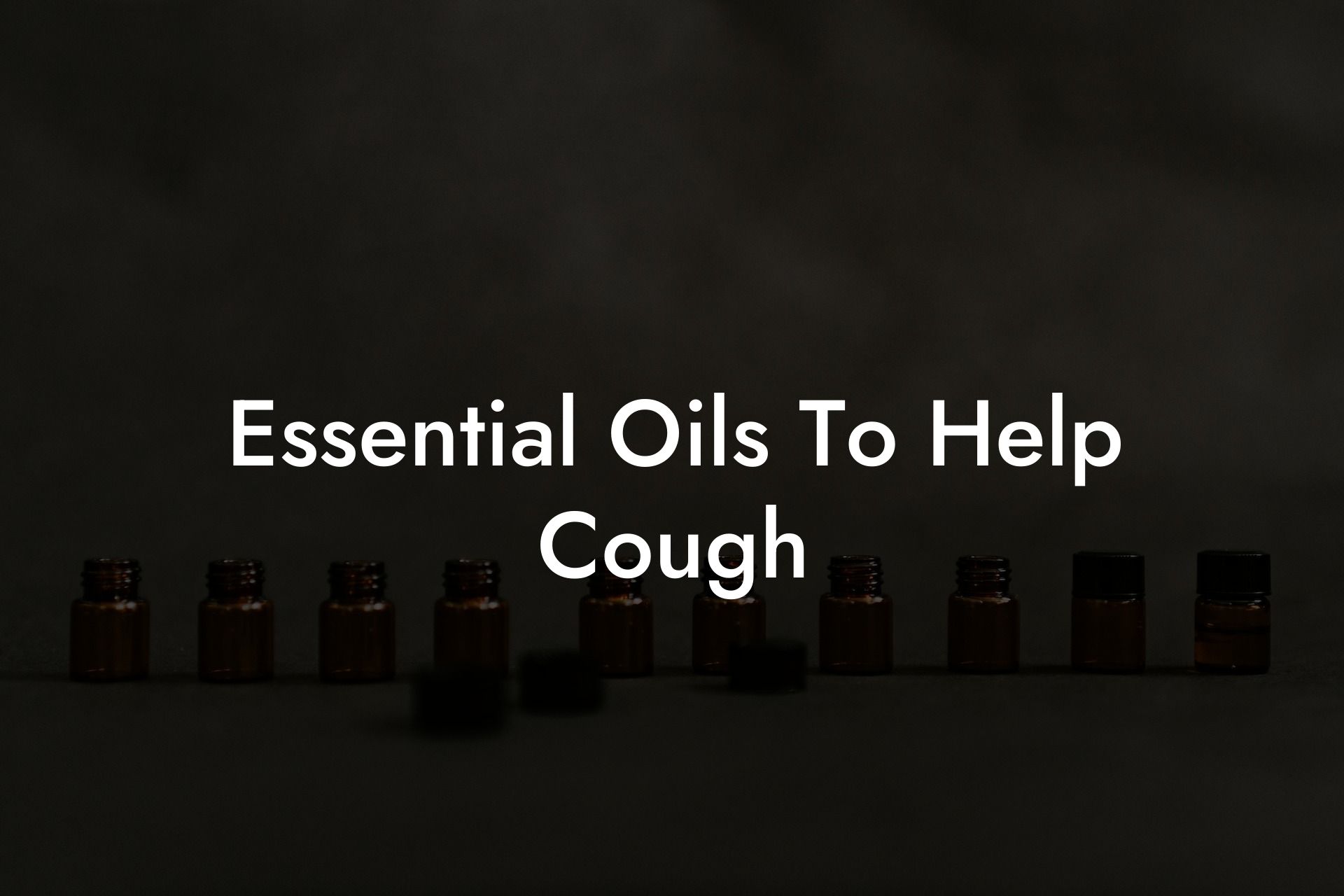 Essential Oils To Help Cough