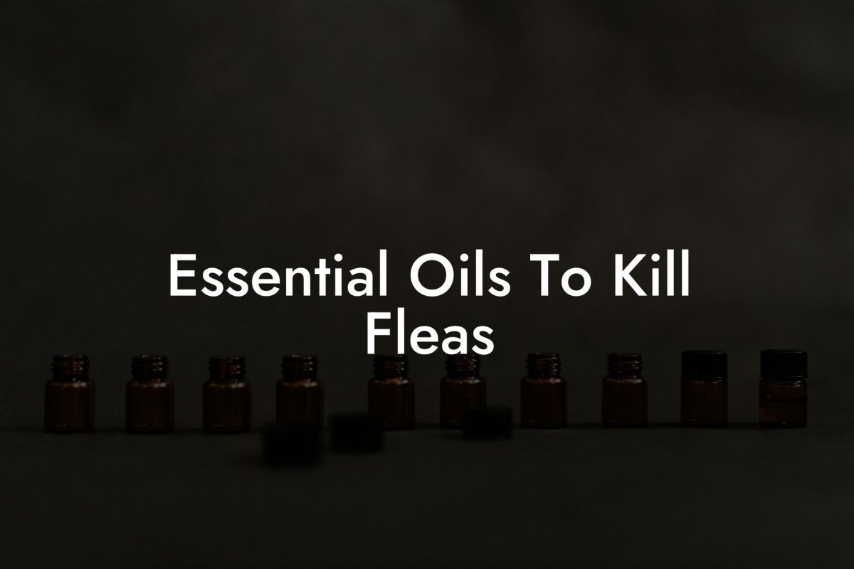 Essential Oils To Kill Fleas