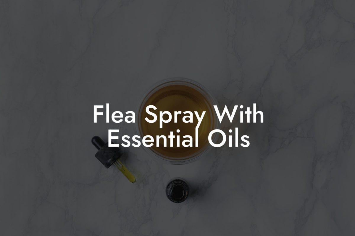 Flea Spray With Essential Oils