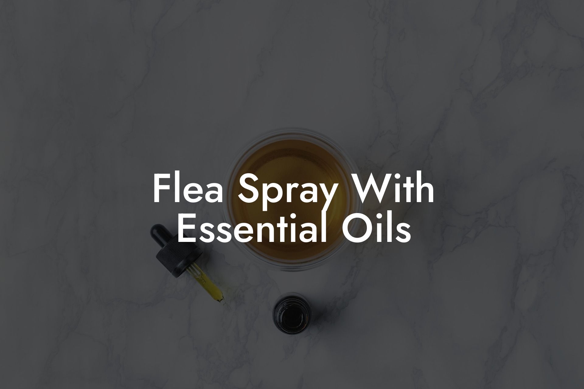 Flea Spray With Essential Oils