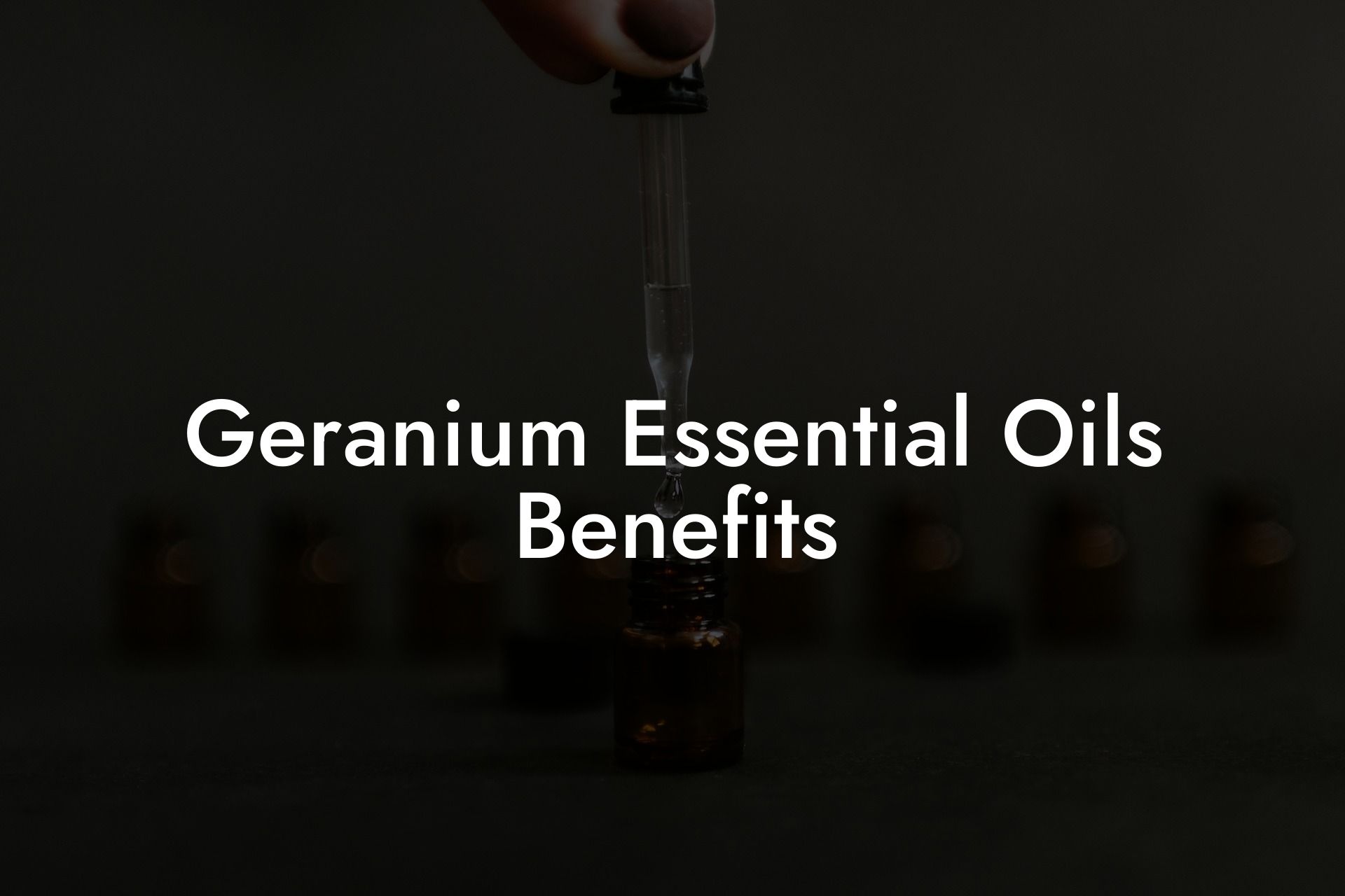 Geranium Essential Oils Benefits