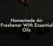 Homemade Air Freshener With Essential Oils