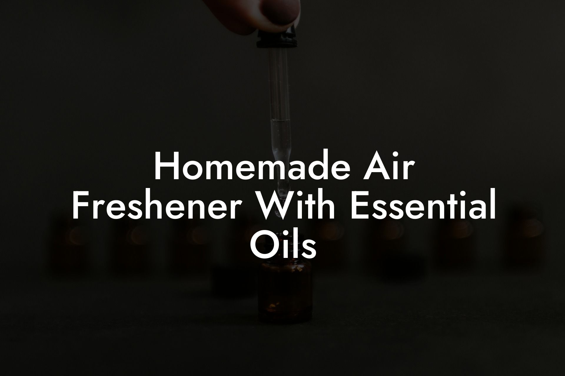 Homemade Air Freshener With Essential Oils