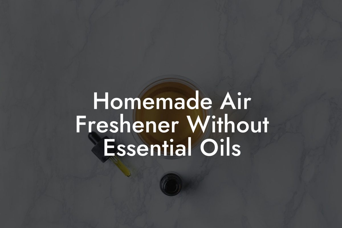 Homemade Air Freshener Without Essential Oils