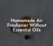 Homemade Air Freshener Without Essential Oils