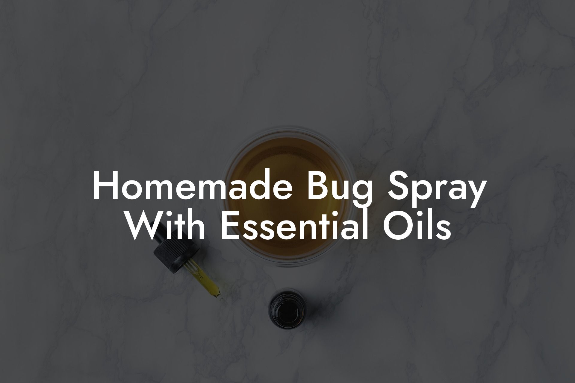 Homemade Bug Spray With Essential Oils