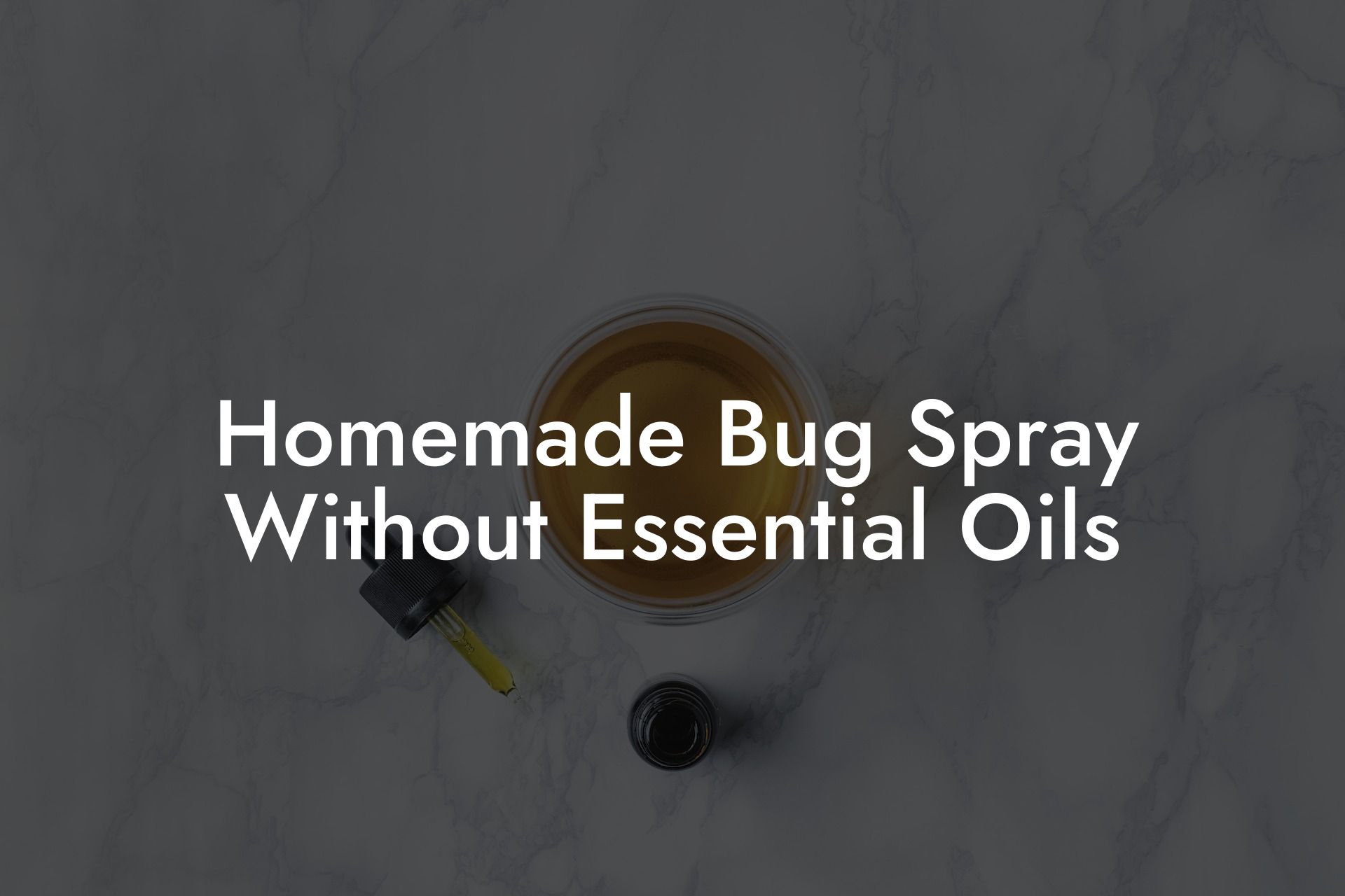 Homemade Bug Spray Without Essential Oils