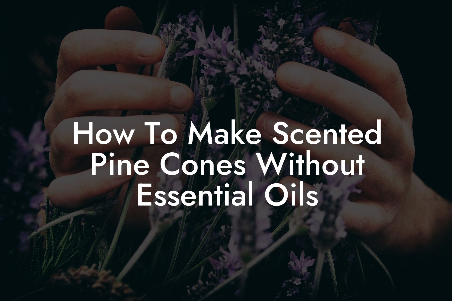 How To Make Scented Pine Cones Without Essential Oils