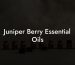 Juniper Berry Essential Oils