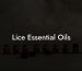 Lice Essential Oils