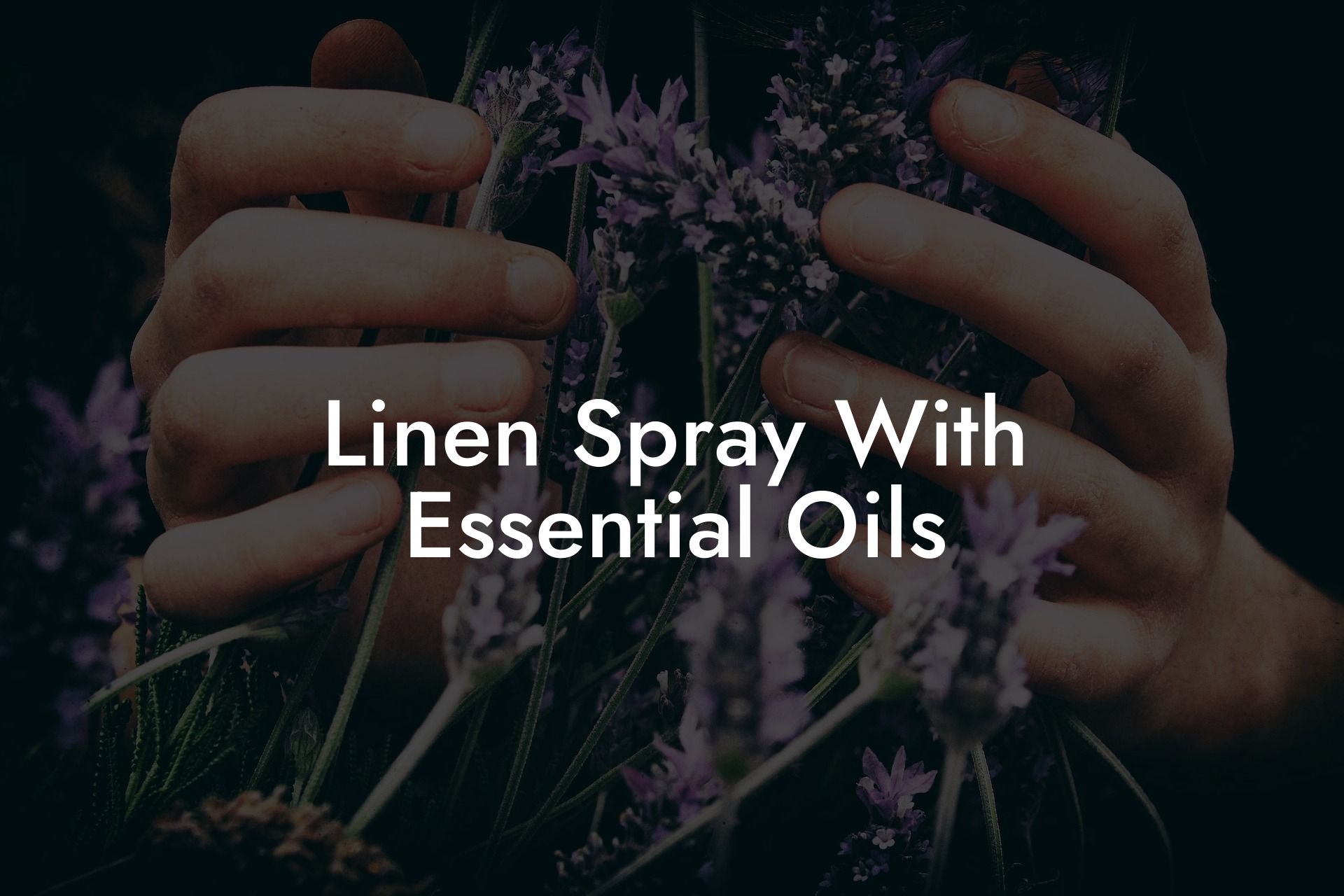 Linen Spray With Essential Oils