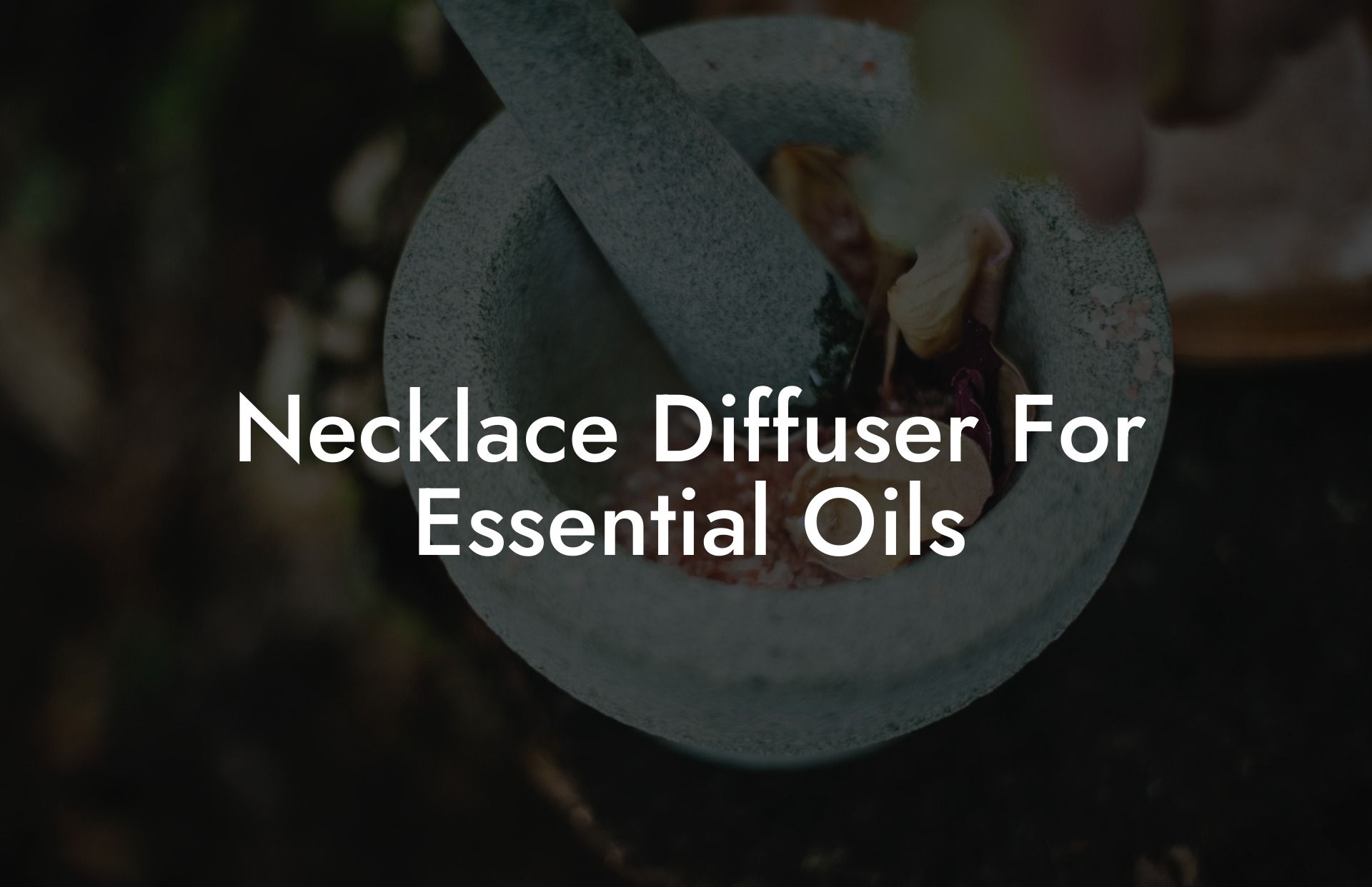 Necklace Diffuser For Essential Oils