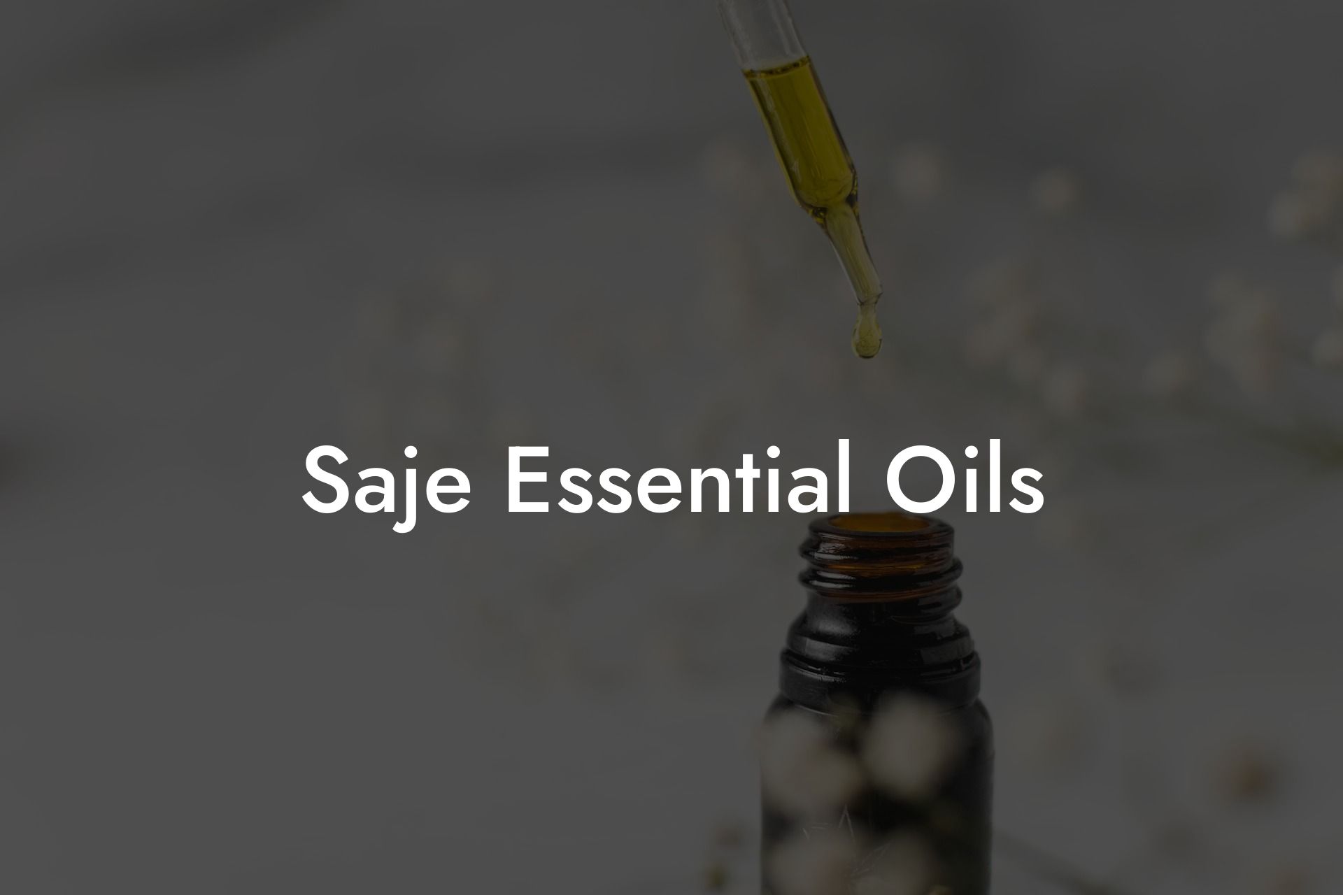 Saje Essential Oils Oshu Artisan Essential Oils