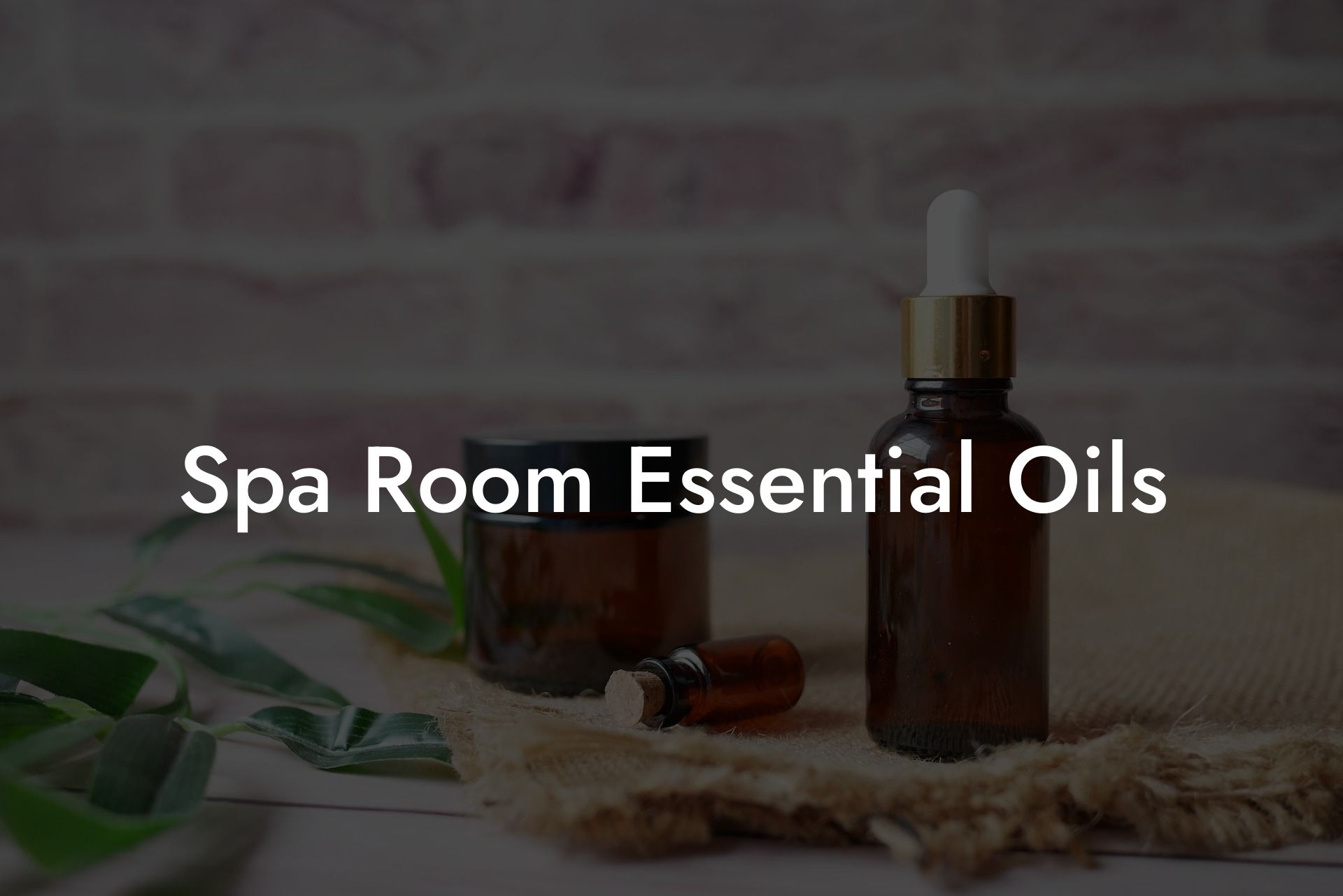 Spa Room Essential Oils