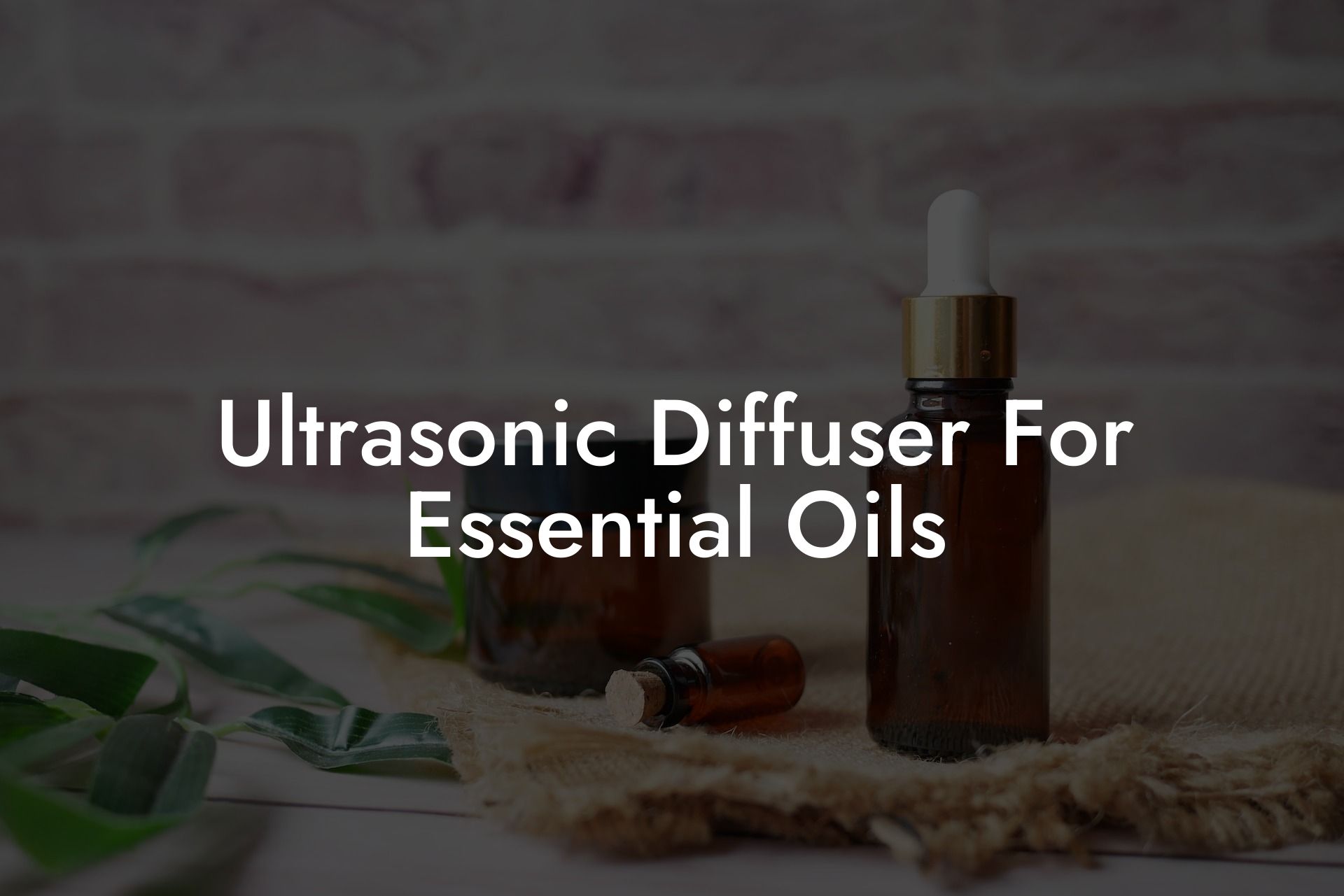 Ultrasonic Diffuser For Essential Oils