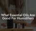 What Essential Oils Are Good For Humidifiers