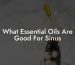 What Essential Oils Are Good For Sinus
