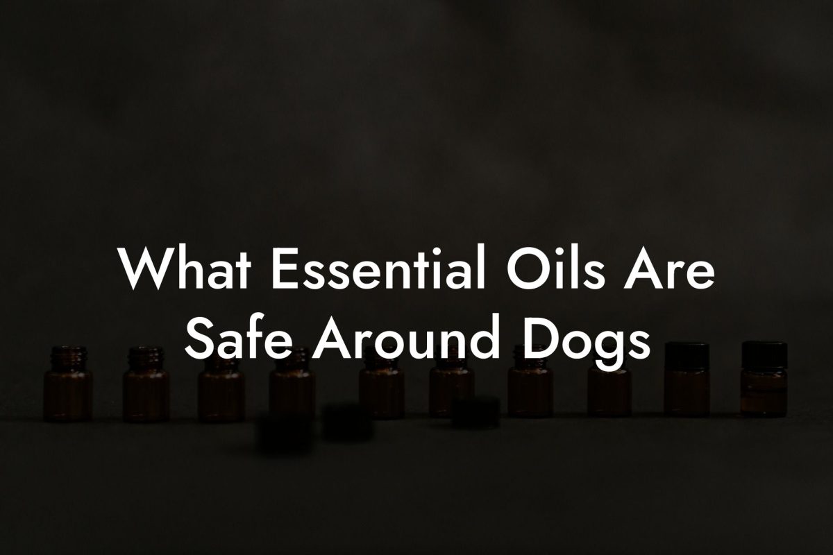 What Essential Oils Are Safe Around Dogs