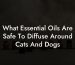 What Essential Oils Are Safe To Diffuse Around Cats And Dogs