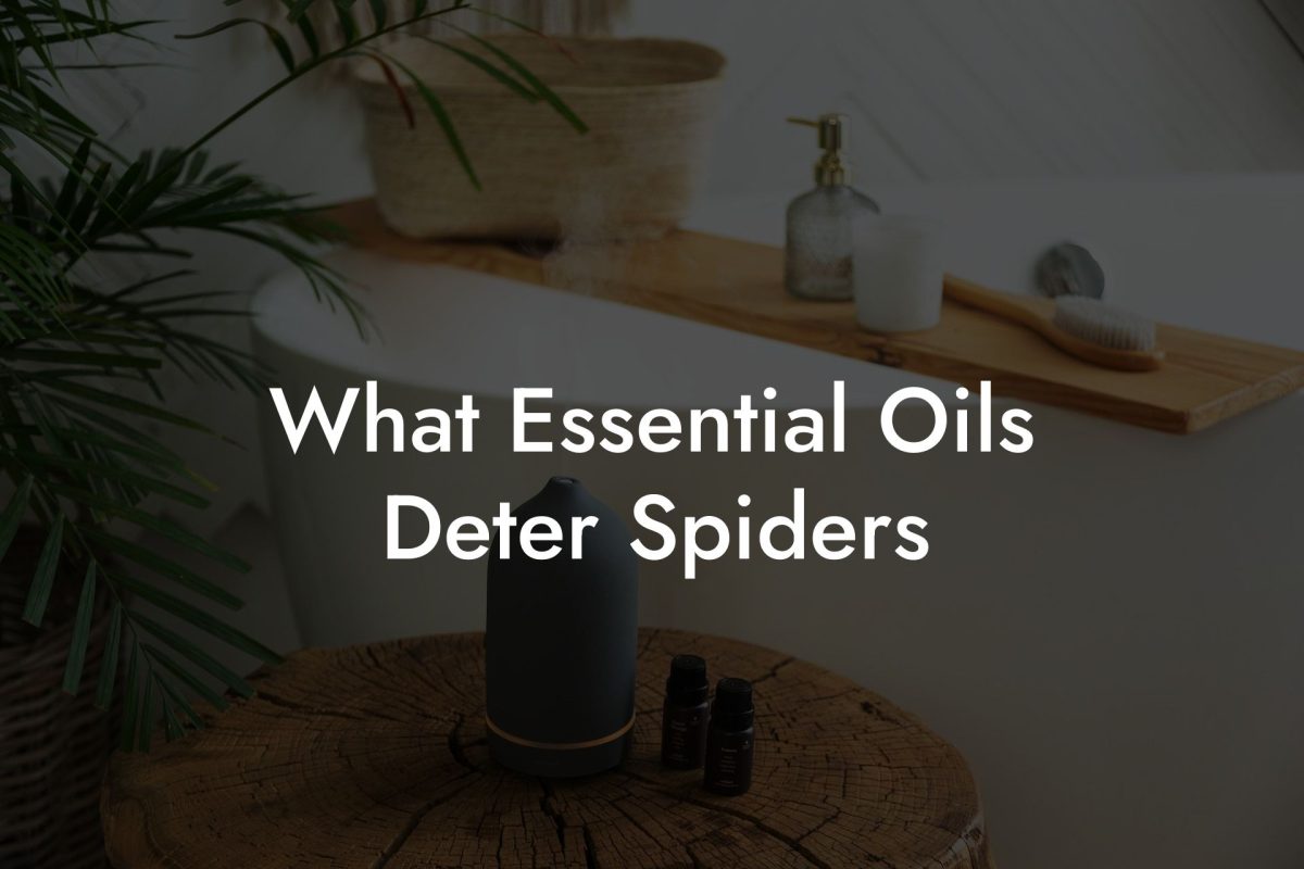 What Essential Oils Deter Spiders