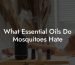 What Essential Oils Do Mosquitoes Hate
