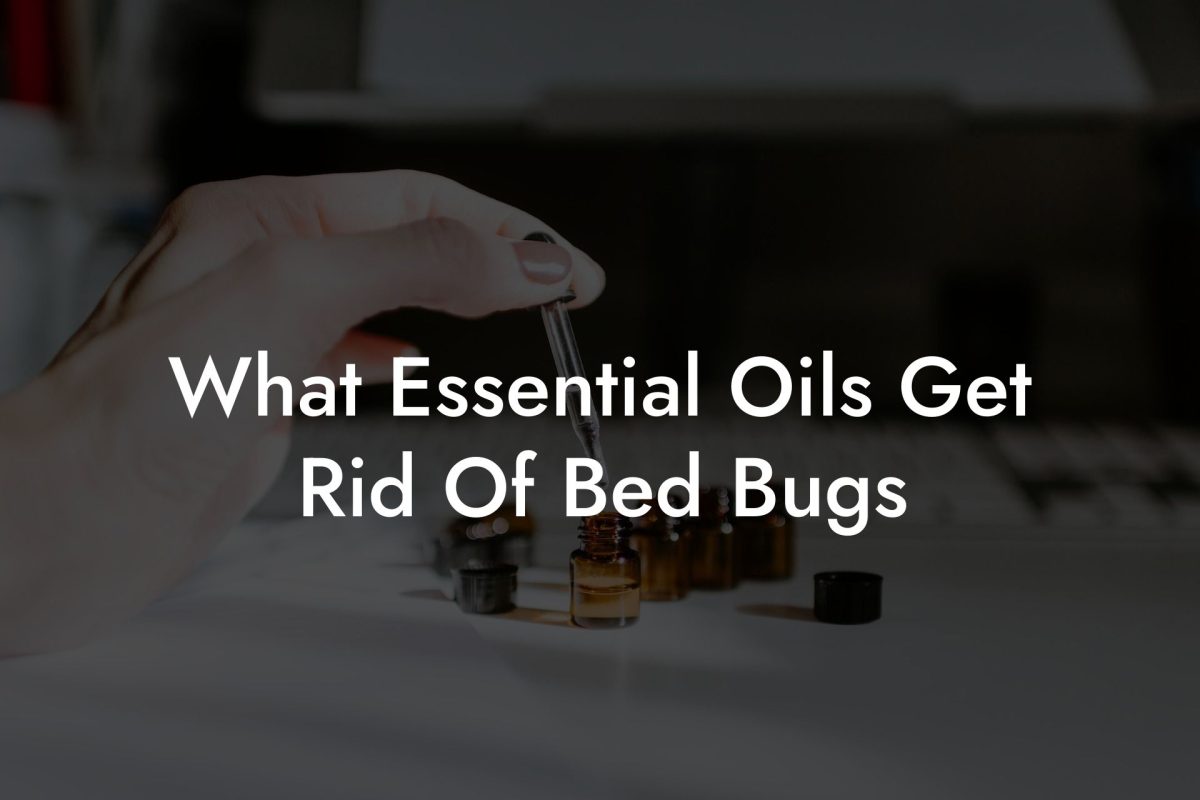 What Essential Oils Get Rid Of Bed Bugs