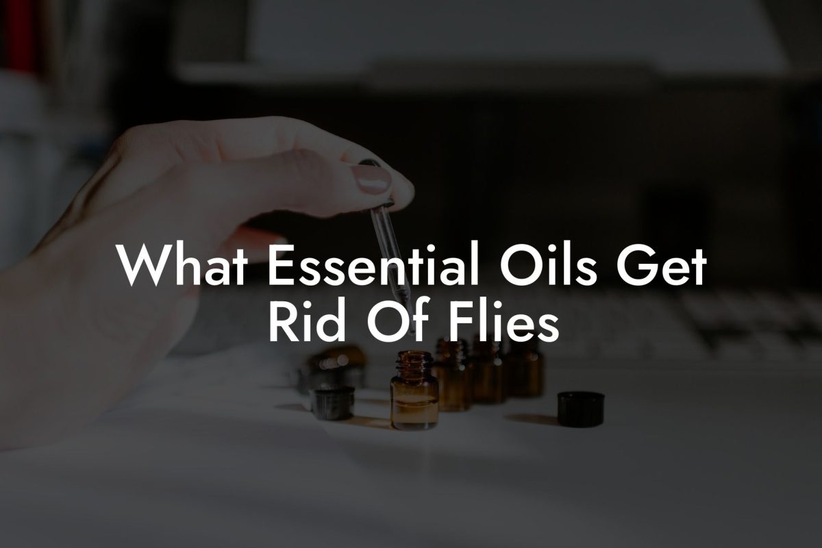What Essential Oils Get Rid Of Flies