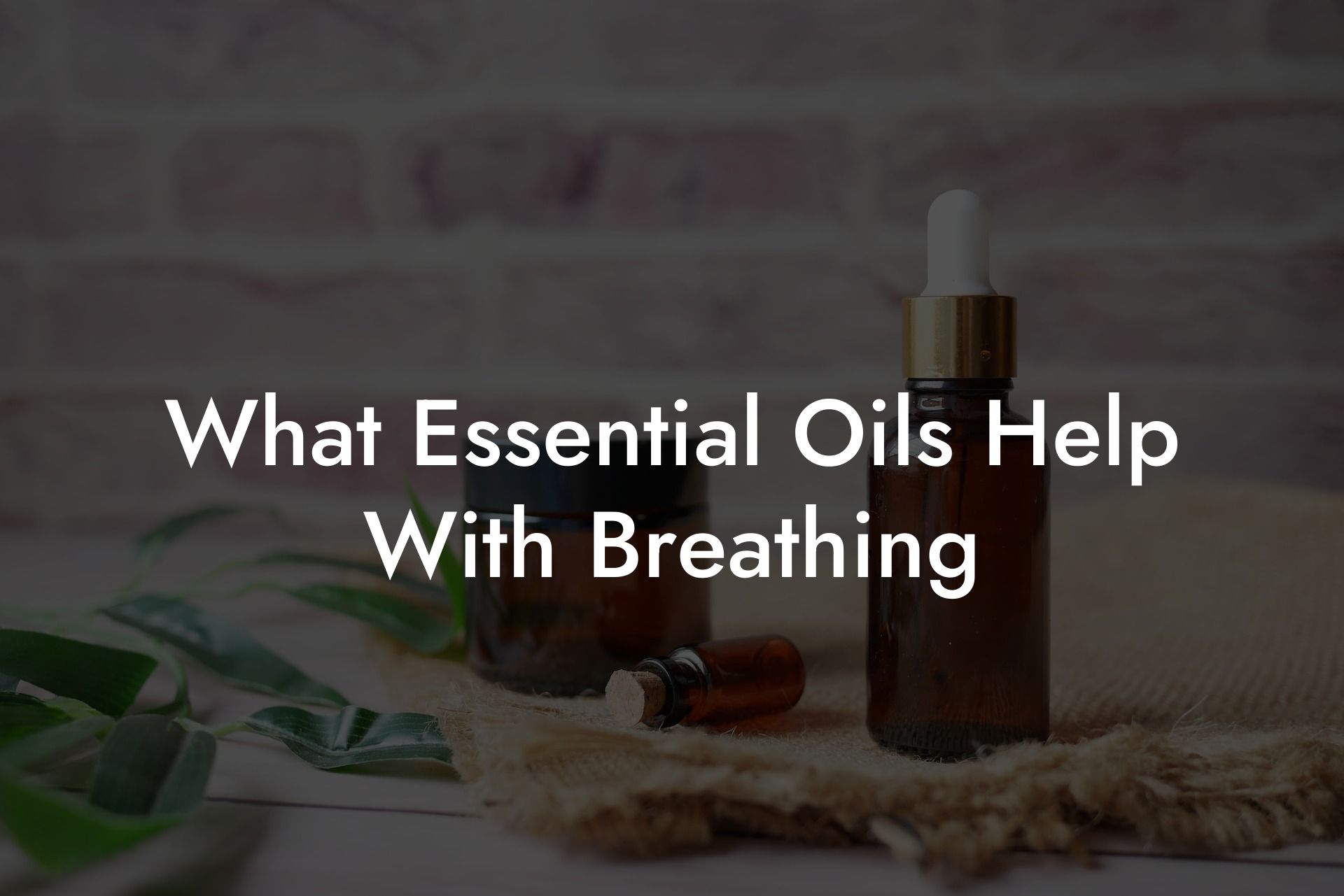 What Essential Oils Help With Breathing