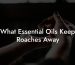 What Essential Oils Keep Roaches Away